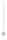 Edelstahlpfosten 42,4x2,0mm V2A zur Wandmontage, H: 1190mm,
mit 4x Fließformgewinde M6, inkl. Wandanker