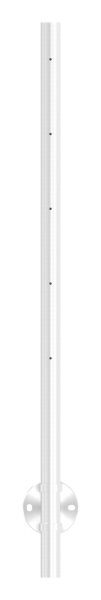 Edelstahlpfosten 42,4x2,0mm V2A zur Wandmontage, H:...