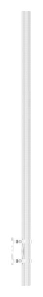 Edelstahlpfosten 42,4x2,0mm V2A zur Wandmontage, H:...