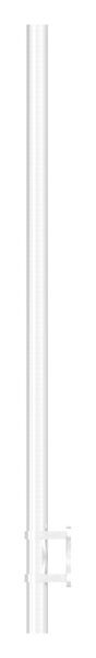 Edelstahlpfosten 42,4x2,0mm V2A zur Wandmontage, H: 1190mm,
mit 7x Fließformgewinde M6, inkl. Wandanker