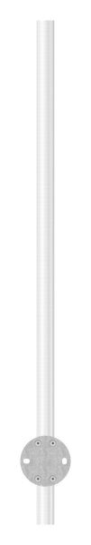 Edelstahlpfosten 42,4x2,0mm V2A zur Wandmontage, H: 1190mm,
mit 2x Fließformgewinde M8, inkl. Wandanker