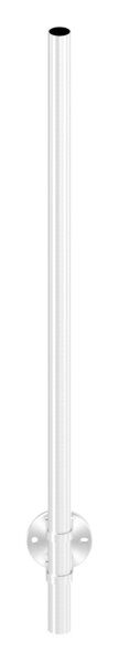 Edelstahlpfosten 42,4x2,0mm V2A zur Wandmontage, H: 1190mm,
mit 2x Fließformgewinde M8, inkl. Wandanker