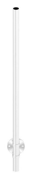 Edelstahlpfosten 42,4x2,0mm V2A zur Wandmontage, H: 1190mm,
mit 4x Fließformgewinde M8, 180° versetzt, inkl. Wandanker