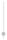 Edelstahlpfosten 42,4x2,0mm V2A zur Wandmontage, H: 1190mm,
mit 4x Fließformgewinde M8, 180° versetzt, inkl. Wandanker
