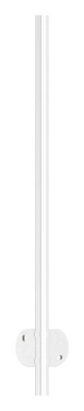 Edelstahlpfosten 42,4x2,0mm V2A zur Wandmontage für 90° Außeneck, H: 1190mm,
mit 4x Fließformgewinde M8, 90° versetzt, inkl. Wandanker