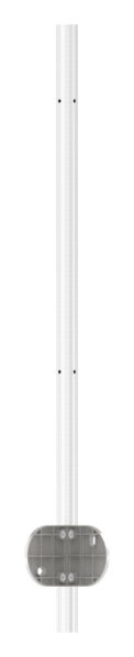 Edelstahlpfosten 42,4x2,0mm V2A zur Wandmontage für 90° Außeneck, H: 1190mm,
mit 4x Fließformgewinde M8, 90° versetzt, inkl. Wandanker