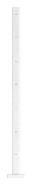 Edelstahlpfosten 40x40x2,0mm V2A zur Bodenmontage, H:...