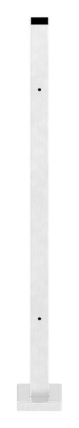 Edelstahlpfosten 40x40x2,0mm V2A zur Bodenmontage, H:...