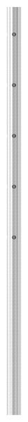 Edelstahlpfosten aus Rohr 42,4mmx2,0mm, mit 5...