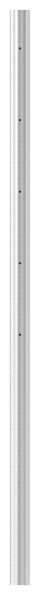 Edelstahlpfosten aus Rohr 42,4mmx2,0mm, mit 5...