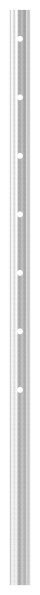 Edelstahlpfosten aus Rohr 42,4mmx2,0mm, mit 7...