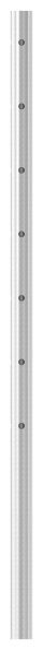 Edelstahlpfosten aus Rohr 42,4mmx2,0mm, mit 7...