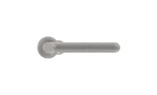 Designstab aus Ø 12mm mit Kugel Ø 25mm, H: 1000mm, S235