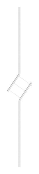 Designstab, aus 12mm Rundmaterial, H: 1000mm, V2A