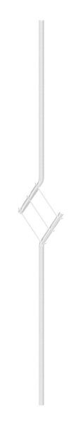Designstab, aus 12mm Rundmaterial, H: 1000mm, V2A