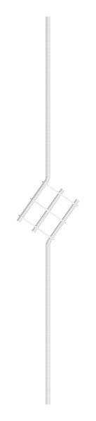 Designstab, aus 12mm Rundmaterial, H: 1000mm, V2A