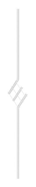 Designstab, aus 12mm Rundmaterial, H: 1000mm, V2A