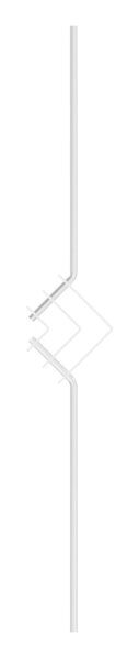 Designstab, aus 12mm Rundmaterial, H: 1000mm, V2A