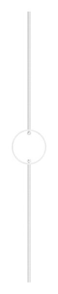 Designstab, aus 12mm Rundmaterial, H: 1000mm, V2A