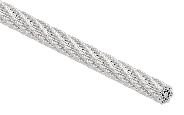 Edelstahlseil Ø 4mm, 7x7, L: 50m, V4A