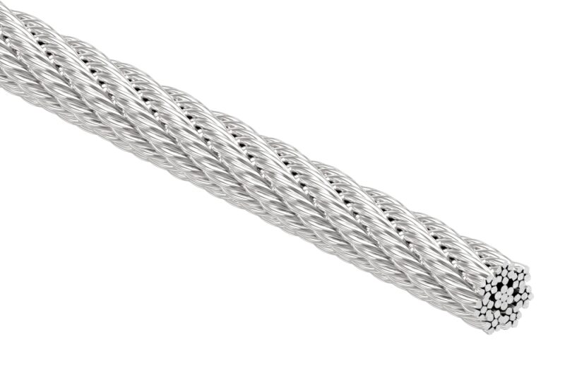 Edelstahlseil Ø 5mm, 7x7, L: 100m, V4A