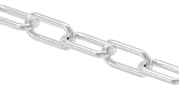 Edelstahlkette DIN 763, langgliedrig, Ø 5mm, V4A (Preis pro Meter)
