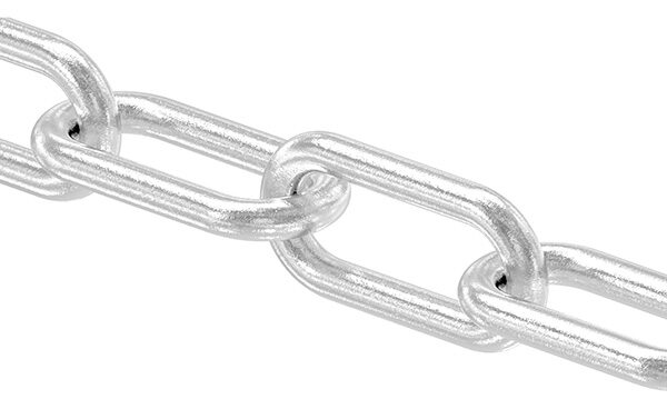 Edelstahlkette DIN 763, langgliedrig, Ø 8mm, V4A (Preis pro Meter)