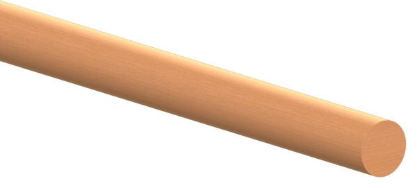 Holzhandlauf Buche, Ø42mm, geschliffen und lackiert, L: 1000mm
- nur für den Innenbereich geeignet -