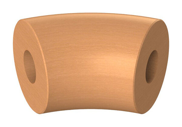 45° Bogen für Holzhandlauf Buche, Ø 42mm,...
