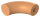 90° Endbogen für Holzhandlauf Buche, Ø 42mm, geschliffen und lackiert, inkl. Dübelbohrung und Dübel:  (15x35mm)
- nur für den Innenbereich geeignet -