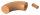 90° Endbogen für Holzhandlauf Buche, Ø 42mm, geschliffen und lackiert, inkl. Dübelbohrung und Dübel:  (15x35mm)
- nur für den Innenbereich geeignet -