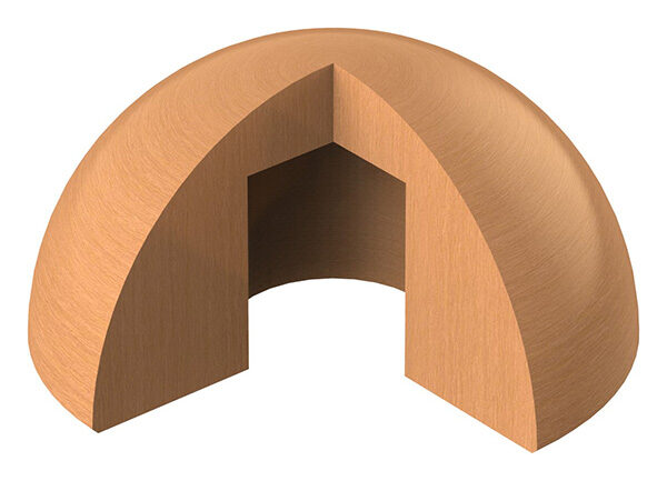 Endkappen für Holzhandlauf Buche, Ø42mm,...