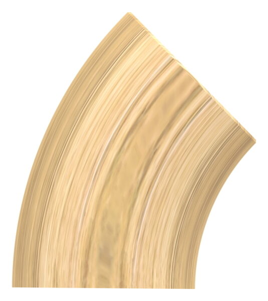 45° Bogen für Holzhandlauf Eiche, Ø42mm,...