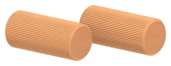 45° Bogen für Holzhandlauf Eiche, Ø42mm, geschliffen und lackiert, inkl. Dübelbohrung und Dübel (15x35mm)
- nur für den Innenbereich geeignet -