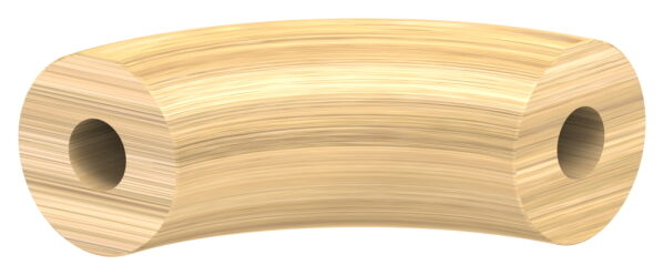 90° Bogen für Holzhandlauf Eiche, Ø42mm, geschliffen und lackiert, inkl. Dübelbohrung und Dübel (15x35mm)
- nur für den Innenbereich geeignet -