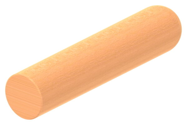 Holzhandlauf Buche gedämpft Ø 42mm, Länge 200mm, lackiert