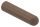 Holzhandlauf Nussbaum Ø 42mm, Länge 200mm, lackiert