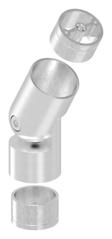 Verbinder flexibel: für 42mm Holzhandlauf, inkl. 2 Adapter, V2A