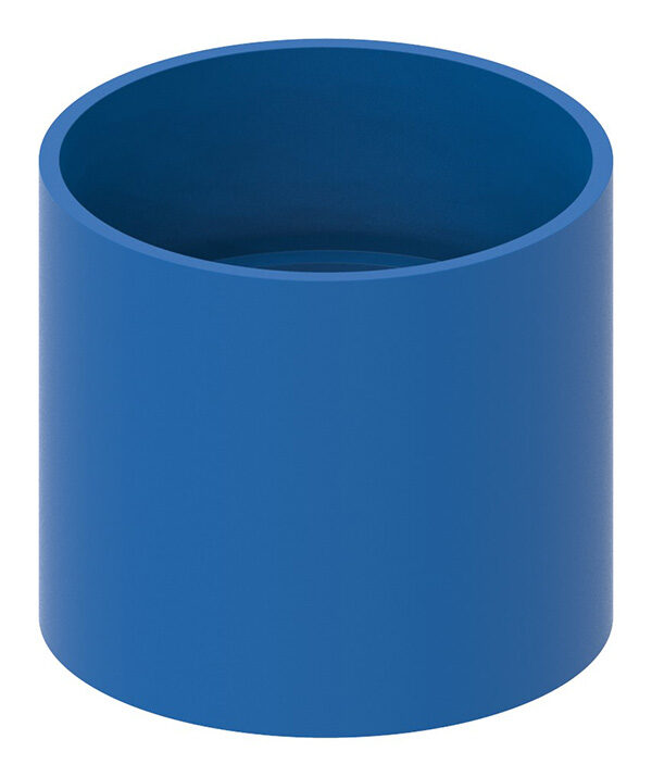 Bohrlehre für 42mm Holzhandlauf, blau lackiert