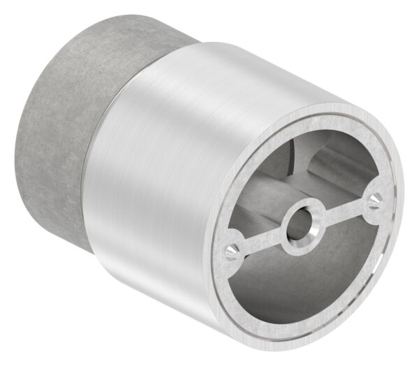 Verbinder für 42mm Holzhandlauf auf Rohr 42,4 x 2,0mm, inkl. 1 Adapter, V2A