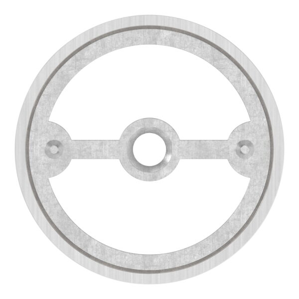 Verbinder für 42mm Holzhandlauf auf Rohr 42,4 x 2,0mm, inkl. 1 Adapter, V2A