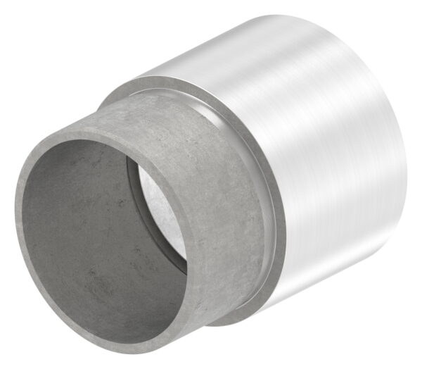 Verbinder für 42mm Holzhandlauf auf Rohr 42,4 x 2,0mm, inkl. 1 Adapter, V2A