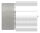 Verbinder für 42mm Holzhandlauf auf Rohr 42,4 x 2,0mm, inkl. 1 Adapter, V2A