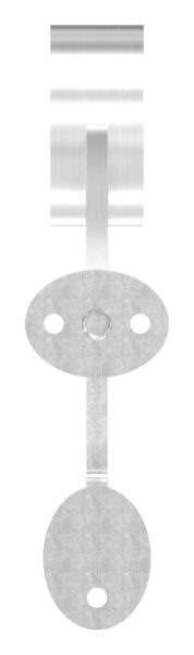 Fußlauf- bzw. Handlaufstütze, für Rohr 48,3mm, V2A