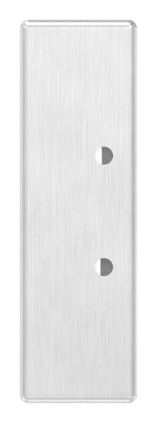 Edelstahlgegenkasten eckig, für Abstand 72mm, 50mm, geeignet für elektrischen Türöffner vorgerichtet, links und rechts verwendbar, geschliffen, V2A