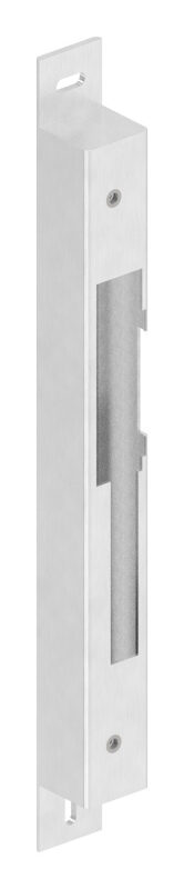Gegenkasten zum Aufschrauben, für Abstand 72 / 92 mm für 40mm, DIN Links, geeignet für elektrischen Türöffner, inkl.2x Linsenkopfschraube M5x8mm, geschliffen, V2A