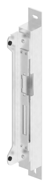 Gegenkasten zum Aufschrauben, für Abstand 72 / 92 mm für 40mm, DIN Links, geeignet für elektrischen Türöffner, inkl.2x Linsenkopfschraube M5x8mm, geschliffen, V2A