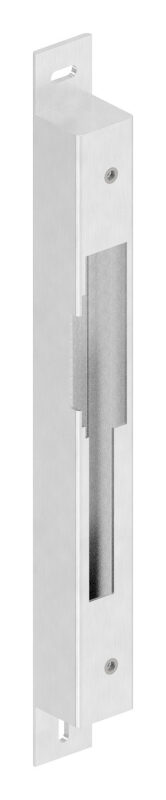 Gegenkasten zum Aufschrauben, für Abstand 72 / 92 mm für 40mm, DIN Rechts, geeignet für elektrischen Türöffner, inkl.2x Linsenkopfschraube M5x8mm, geschliffen, V2A