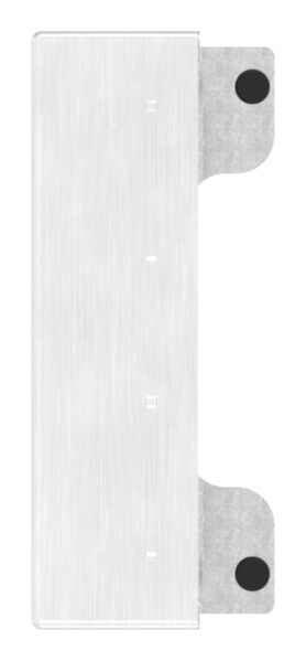 Edelstahlgegenkasten eckig, für Abstand 72mm, zum...
