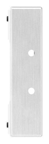Edelstahlgegenkasten eckig, für Abstand 72mm, zum Anschweißen für 40mm Schlosskasten, geeignet für elektrischen Türöffner, Schließblech V2A geschliffen, V2A